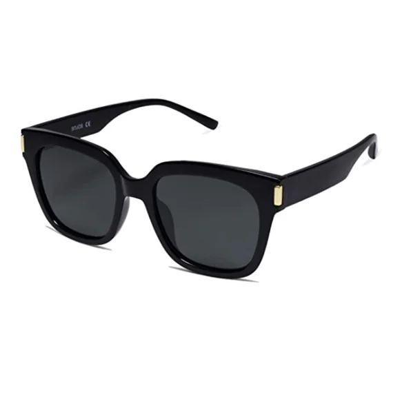 💫Black Classic Polarized Sunglasses for Women Men Trendy Square Frame - Picture 4 of 4
